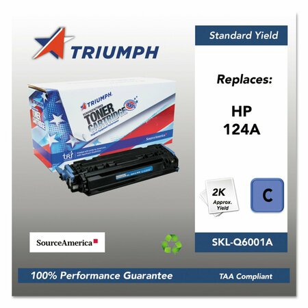 TRIUMPH Remanufactured Q6001A 124A Toner, 2,000 Page-Yield, Cyan 751000NSH0292 SKL-Q6001A